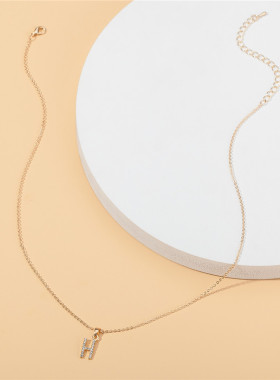 fashion jewelry necklace letter women chain heart gift