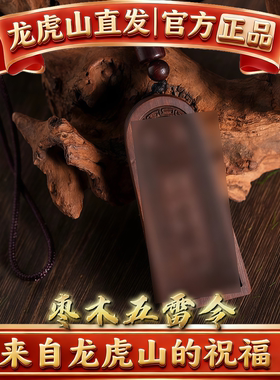 龙虎山法物天然朱砂五雷号令吊坠项链道家饰品金轮号令牌挂件平安