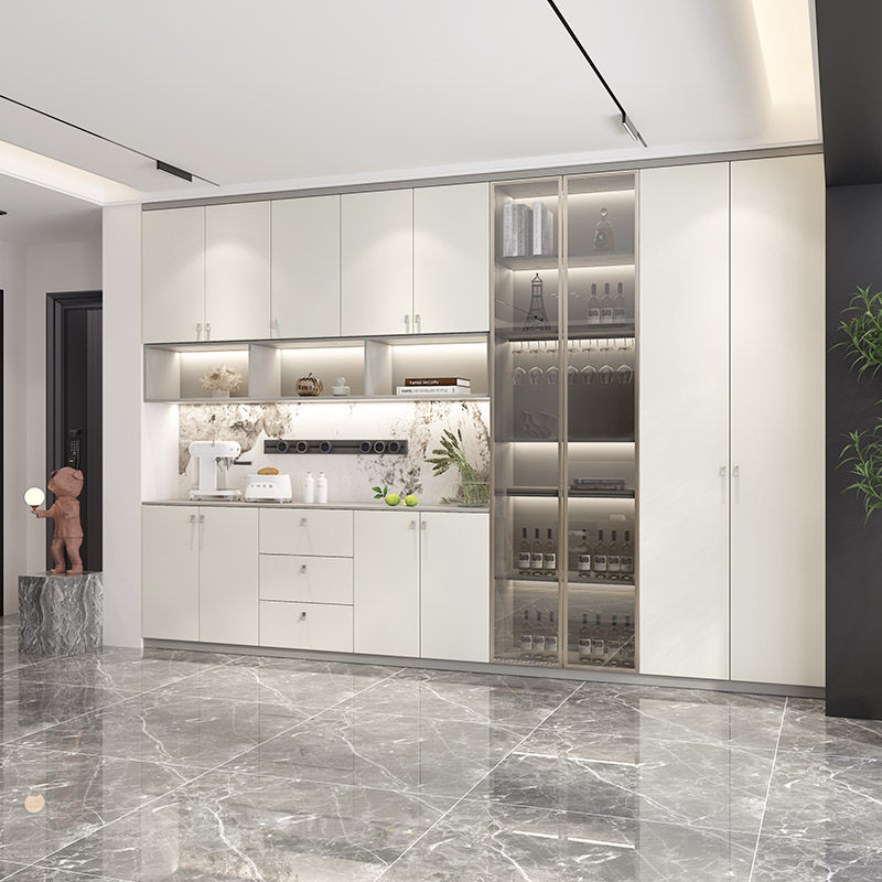 金牌衣柜餐边柜靠墙一体到顶客厅餐厅柜子全屋定制储物柜定做酒柜,淘宝优惠券,粉丝福利购,淘宝优惠卷