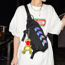 Tide Cards Skew Satchel Men Personality Chest Bag Students 2023 new hip-hop street sports small backpacks Single shoulder pockets