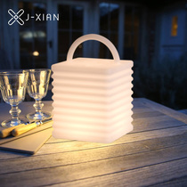Outdoor charging portable light outdoor waterproof courtyard light grass terrace light camping light Villa View Light Outdoor Garden Light