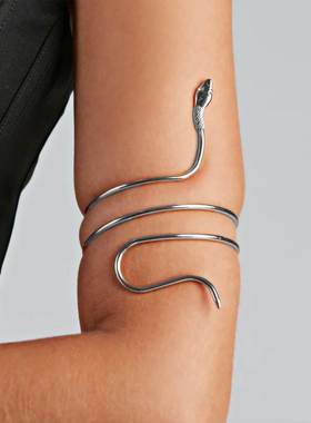 欧美街头复古风格小蛇扭曲缠绕手镯2022夏季臂环Bracelet women