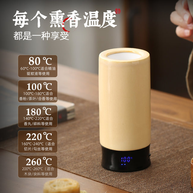 Taiwan temperature control chip rechargeable portable electric incense burner