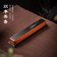 Red locust gem inlaid ebony incense burner incense box fireproof cotton*2