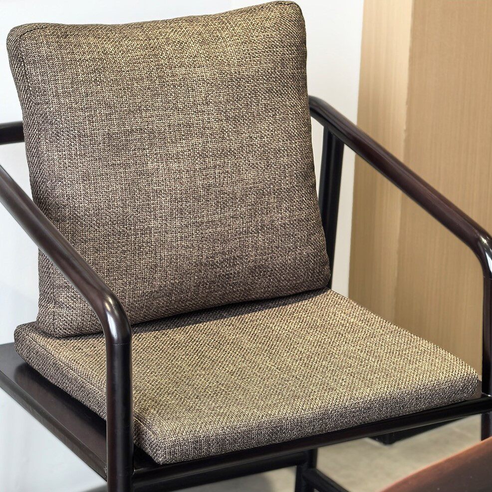 红木坐垫中式实木太师椅茶桌圈椅垫茶椅藤椅官帽椅座垫靠背一体