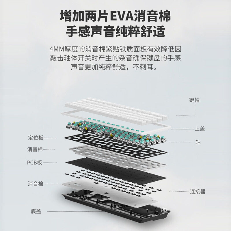 黑峡谷（HYEKU）X1Pro三模热插拔机械键盘游戏蓝牙无线BOX轴 - 图1