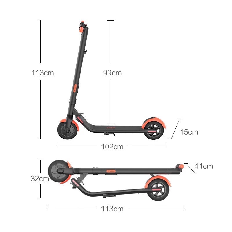 Ninebot九号电动滑板车ES1L成人学生折叠便携式男女户外9号代步车 - 图0
