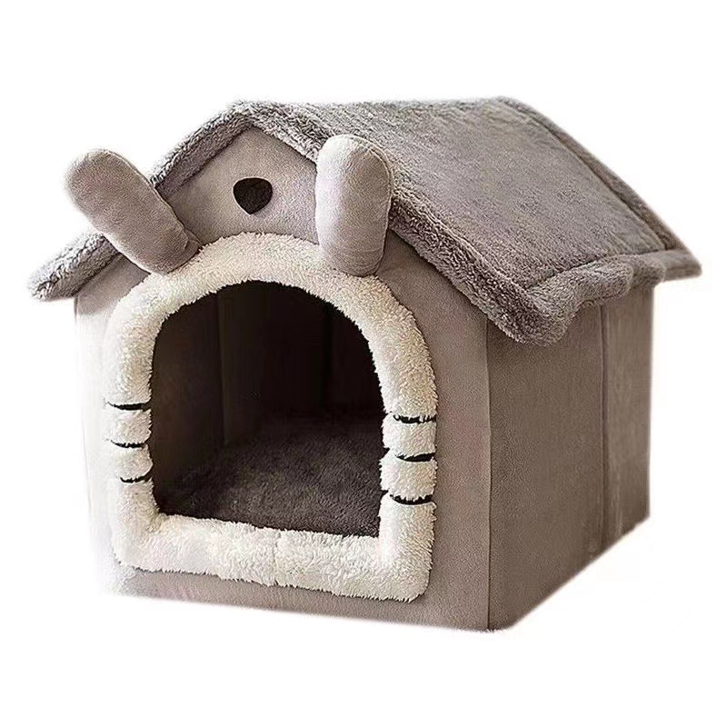 新款冬天宠物狗猫咪床垫子冬季保暖舒适房子型狗狗猫咪小屋可拆洗 - 图3