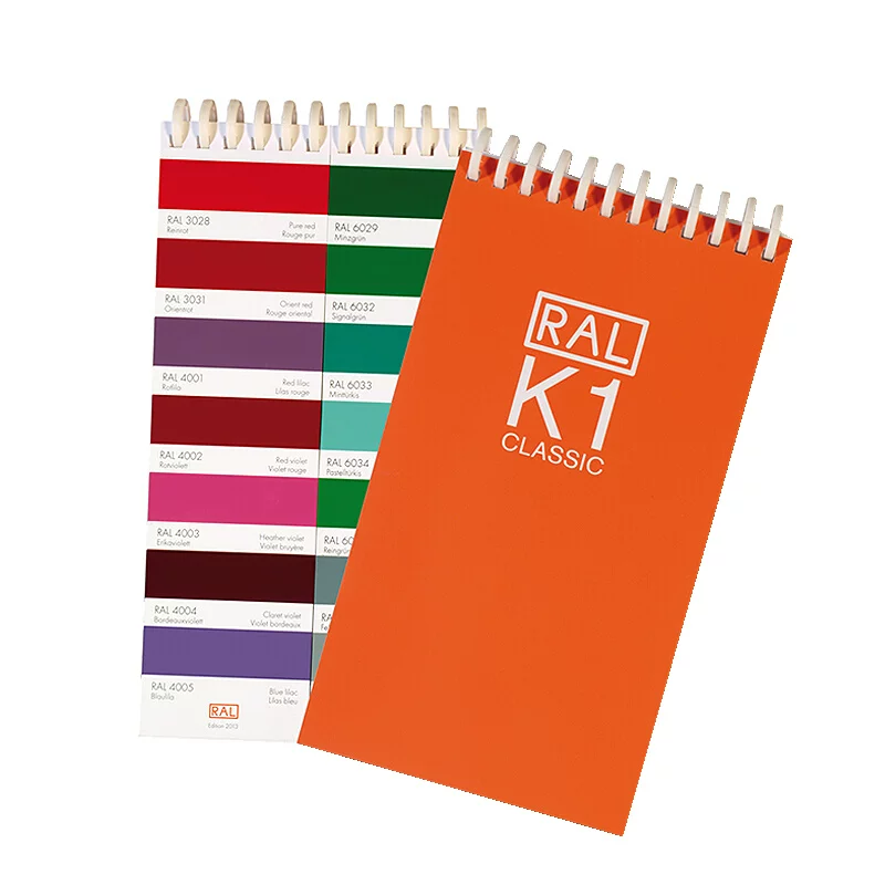 RAL Color Card Стандарт Международная цветовая карта RAL-K1