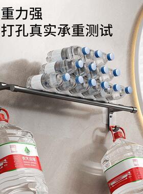 毛巾架子卫生间免打孔厕所浴室置物架挂杆浴巾架挂钩双杆承重家装