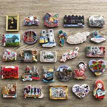 Portugal Spain Barcelona Madrid Tourism Remembrance scenery Decorative Sticker Fridge Magnetic Sticker Whiteboard Sticker