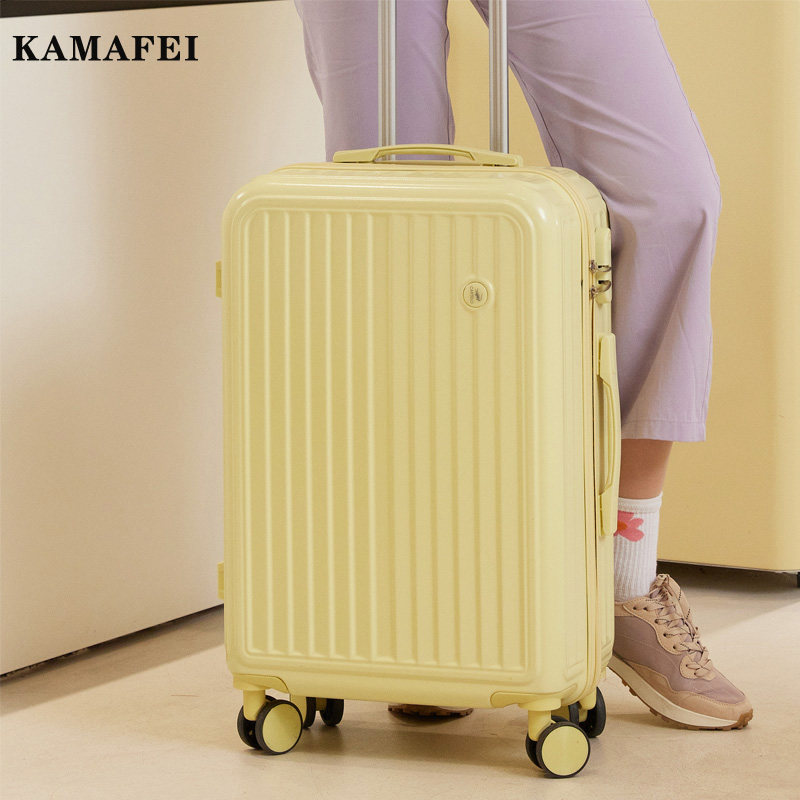 女小型结实耐用密码旅行箱包拉杆箱 卡玛菲旅行箱