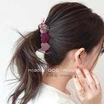 Japan acetate Loving Big Banana Clip Crossclip South Korea 100 Hitch Twist Clip Horsetail Hair Clip Vertical Clip Anti Slip Headwear