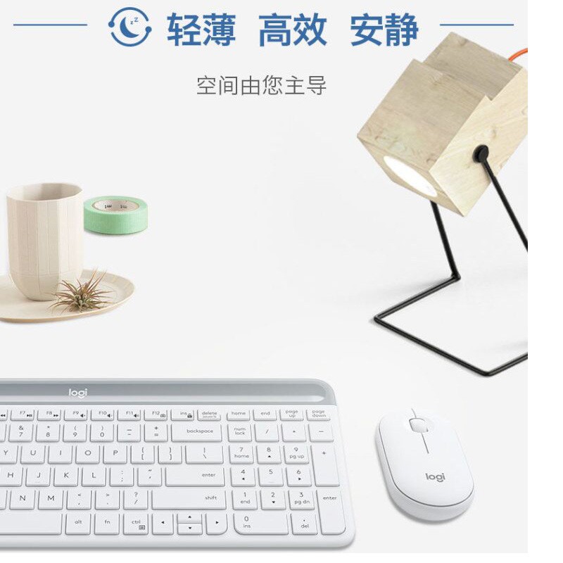 Logitech mk470 thin and light office wireless keyboard and mouse set