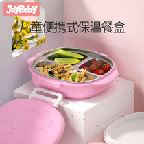 316L stainless steel baby coetable Dinner Plate Insulation Portable Lunch Box Children Meal Kit Baby Cutlery