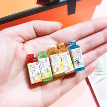 Emulation Mini Tea Drink Bottle Microminiature Model Dress Home Wine Web Red Toy Diy Cream Handmade Accessories Small Bottle