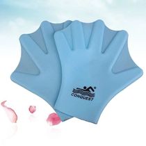 1 Pair Silicone Swimming Gloves Webbed Aquatic Fit Taraning