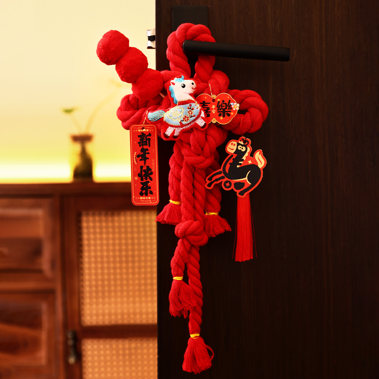 中国结挂件2026新款万字结挂件装饰品室内室外入户客厅门把手挂饰,淘宝优惠券,粉丝福利购,淘宝优惠卷