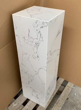 人造大花白石材底座 雕塑艺术品摆件基座摆台 装饰品摆放石材台子