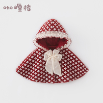 Inn Baby Cloister Cape Autumn Winter Out of Velvety Warm Female Baby Coat Princess Dresses Cute Windproof
