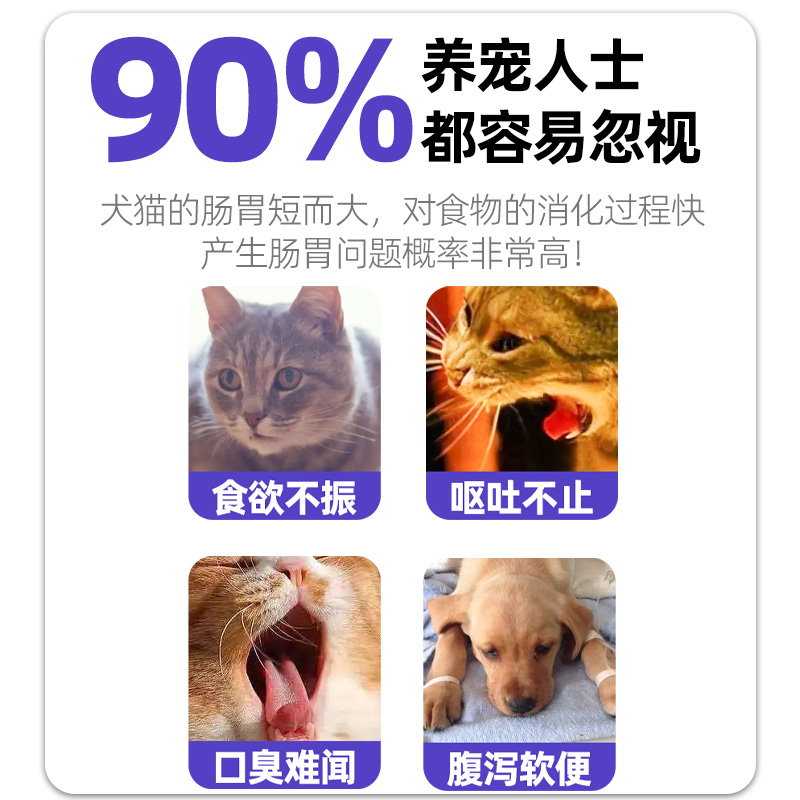 猫咪狗狗益生菌幼犬猫消化调理肠胃宝腹泻呕吐拉稀软便秘宠物专用 - 图1