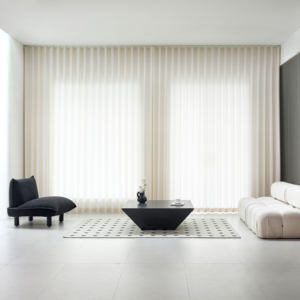 如鱼得水2025秋季新款窗帘现代简约轻奢高级客厅水幕大师福泽绵长