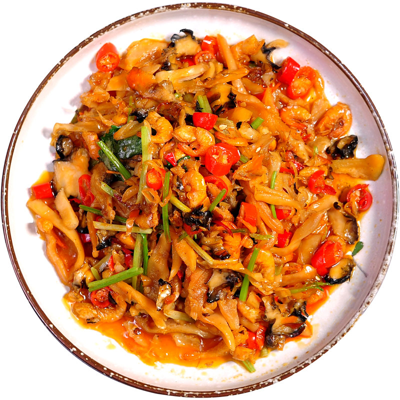 林结巴河三鲜小炒湘菜湖南美食冷冻半成品特色快手菜酒店商用食材