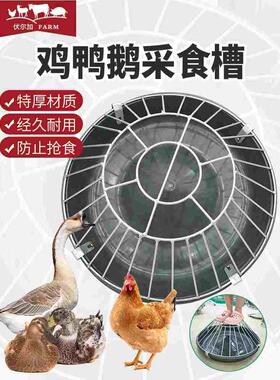 加厚鸡鸭鹅食槽新款喂鸡食槽养鸡料槽打不翻牛筋喂猪食槽自由采食