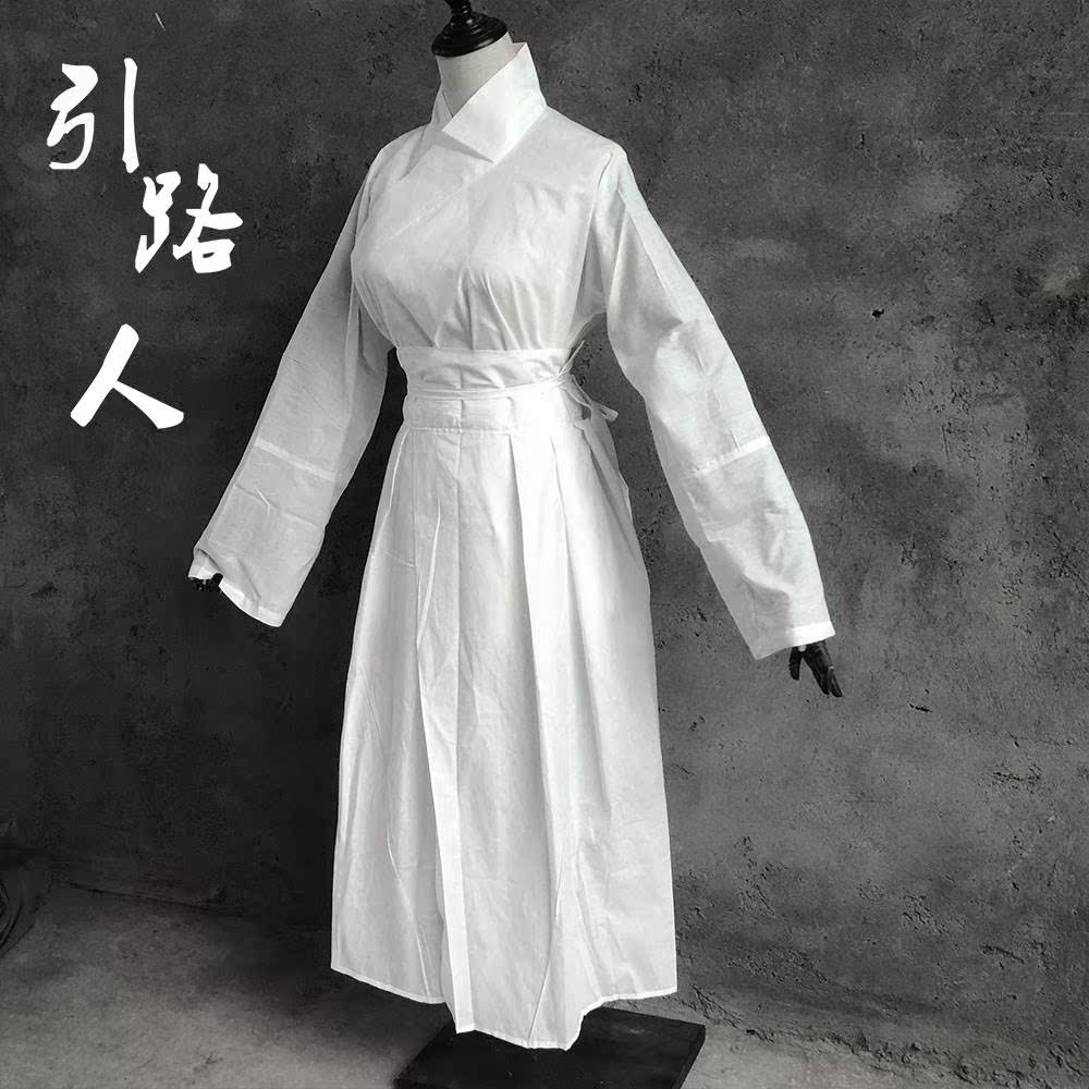 孝衣丧服女孝衣孝帽套装偏襟孝服殡葬白孝衫丧服纯白色丧葬衣服 - 图1