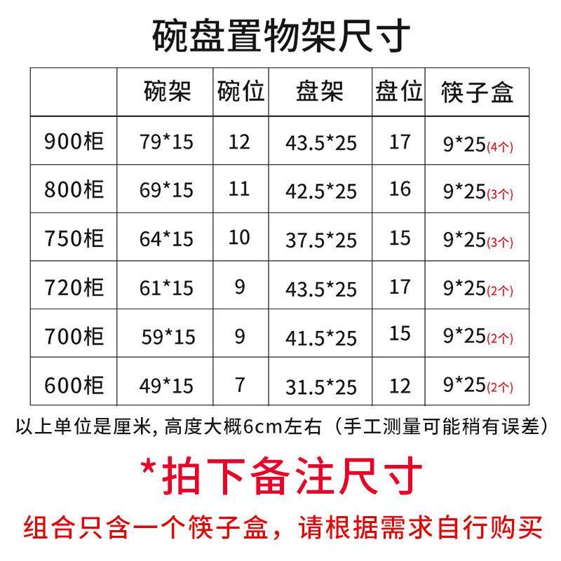 拉篮调味篮厨房橱柜碗碟架筷子盒盘碗架厨柜置物架带接水盘可沥水 - 图2