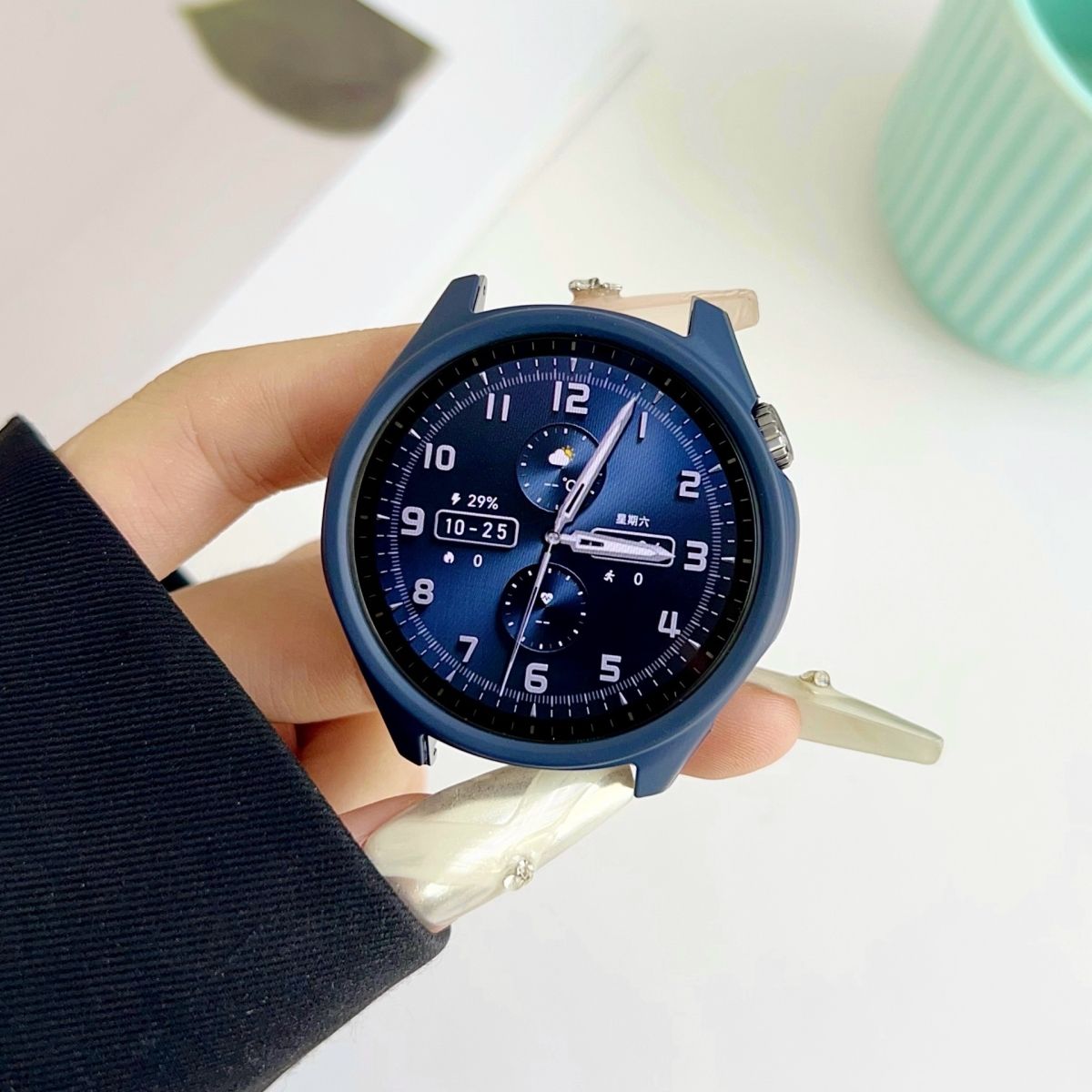 Suitable for Huawei GT7 protective case 46mm protective case half-packed frame gt6 watch case transparent Huawei smart shell film integrated tempered film sports watch half-packed soft shell film accessories