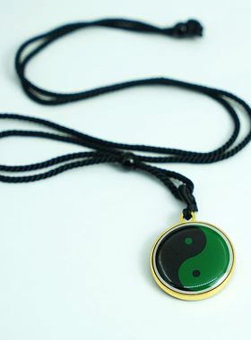 太极八卦图挂件2.3cm双面项链