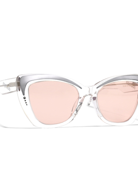 protago墨镜透明板材金属时尚