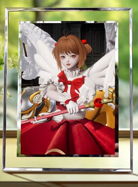 以闪亮之名魔卡少女相框摆件周边