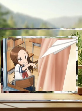 擅长捉弄高木同学水晶玻璃相框