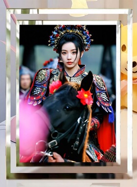 逐玉张凌赫田曦薇水晶玻璃相框