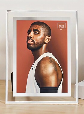 NBA欧文水晶玻璃相框篮网独行侠