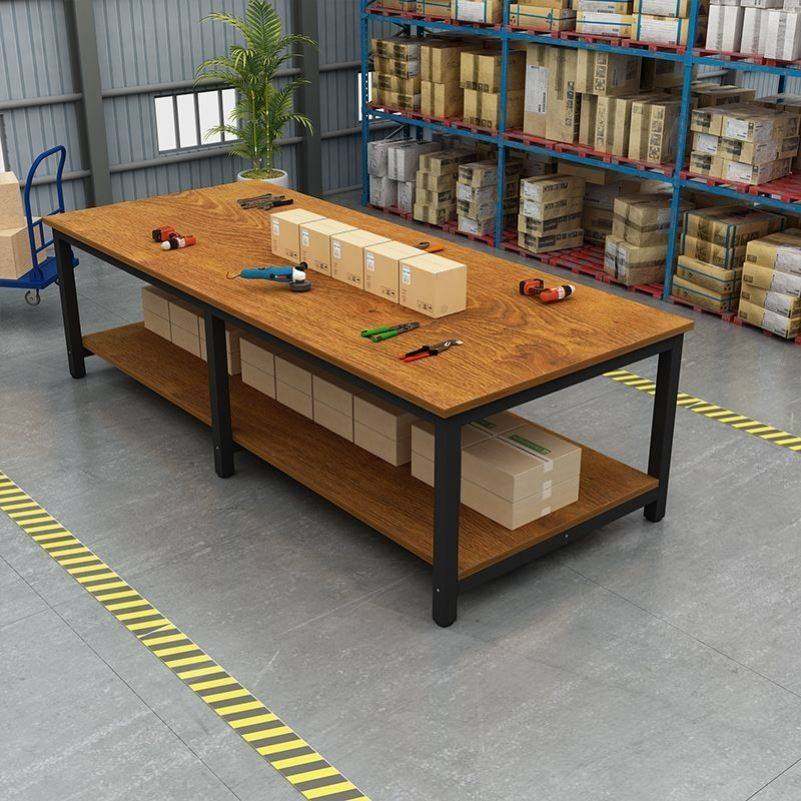 现货速发工作台双层快递打包台包装桌流水线操作台车间工厂装配检,淘宝优惠券,粉丝福利购,淘宝优惠卷