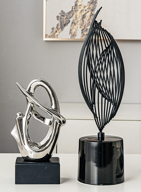 速发大展宏桌摆件高简风办公室图面极级感玻璃书柜子摆台小装饰品