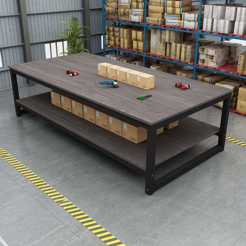 现货速发工作台双层快递打包台包装桌流水线操作台车间工厂装配检,淘宝优惠券,粉丝福利购,淘宝优惠卷