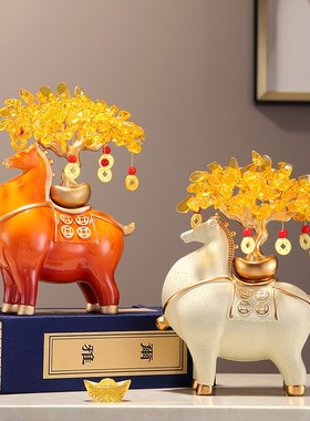 速发马上发财招财摆件家用电厅办公室客视柜装饰家礼饰品乔迁新居