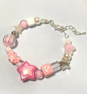 马卡龙色系海星陶瓷串珠手链