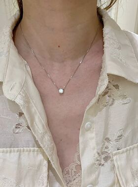 赵露思同款锆石星点项链ins轻奢小众高级锁骨链送女友生日礼物