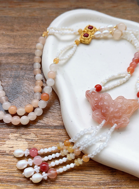 风晚林原创手工古风饰品明制汉服新中式服饰搭配流苏璎珞项链配饰