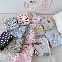 Foreign Trade Cartoon Children Pure Cotton Bean Blanket Air Conditioning Blanket Thin Blanket Baby Baby Appeasement Blanket Afternoon Nap Blanket