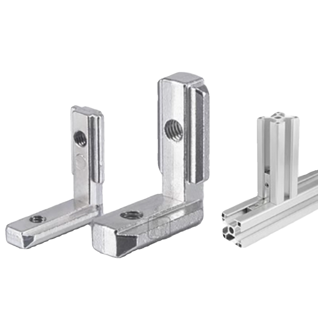 Aluminum profile hidden built-in L-shaped 90-degree right-angle groove connection parts national standard European standard stainless steel 1520304045