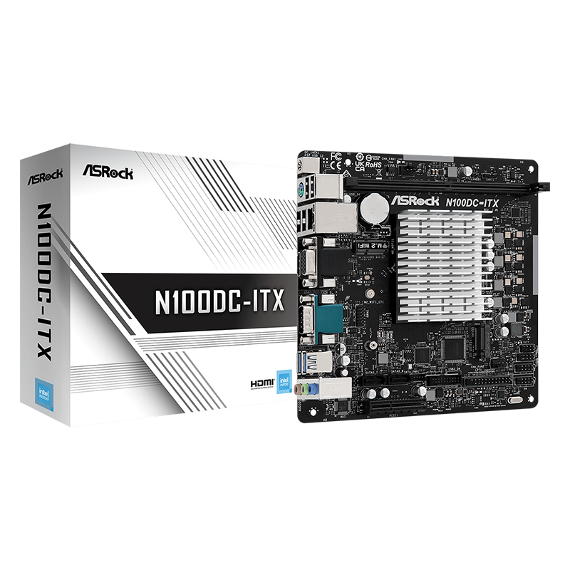 ASROCK/华擎 N100DC-ITX集成N100CPU迷你主机四核处理器nas主板-图3