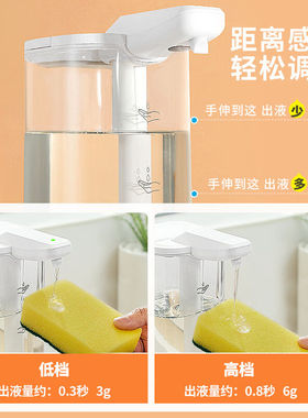 渡渡美家洗洁精自动感应器厨房洗手液机给皂液洗涤灵出液智能电动