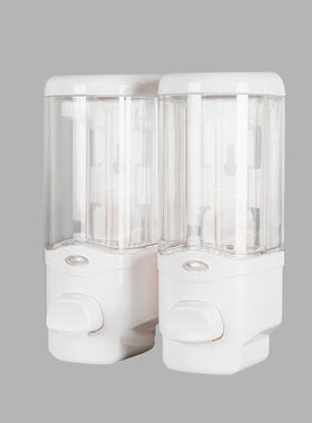 庄太太酒店宾馆双头皂液器浴室壁挂式洗发水洗手液给皂器A款双头