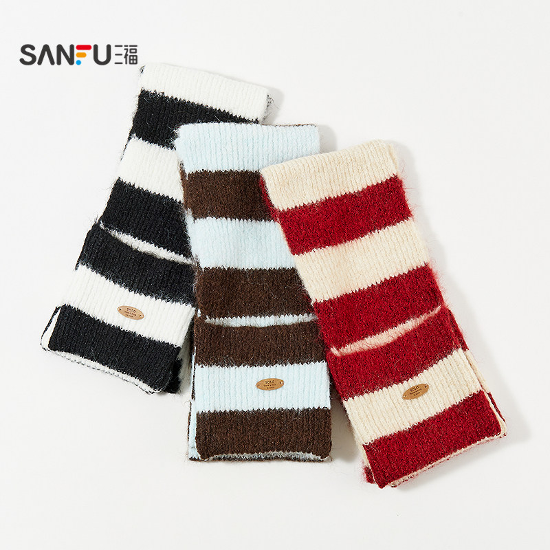 三福撞色口袋长巾围巾 时尚潮流氛围感服饰配件配饰围脖848414,淘宝优惠券,粉丝福利购,淘宝优惠卷